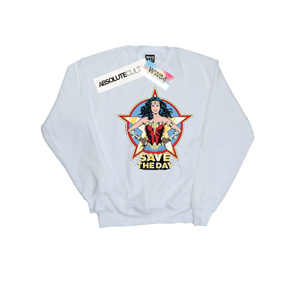 DC Comics Dam/Kvinnor Wonder Woman 84 Stjärndesign Sweatshirt White M
