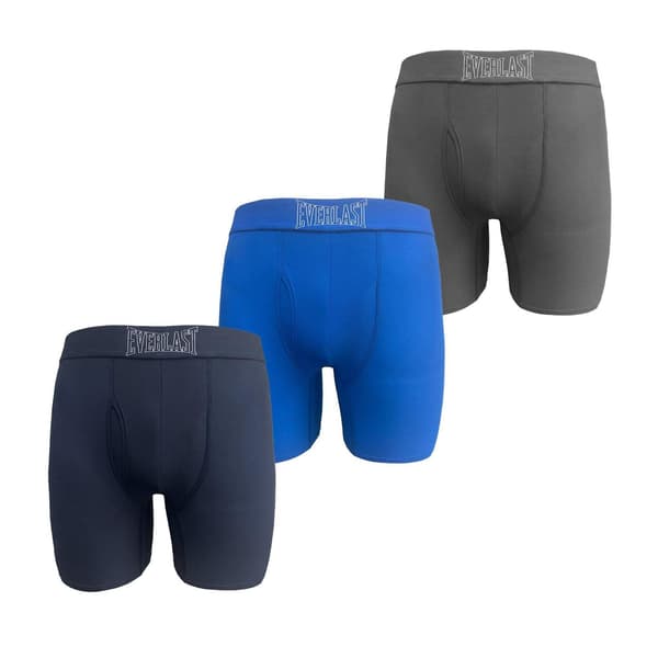 Everlast Boxershorts med logotyp för män (3-pack) M Marinblå/Blå/Grå Navy/Blue/Grey M