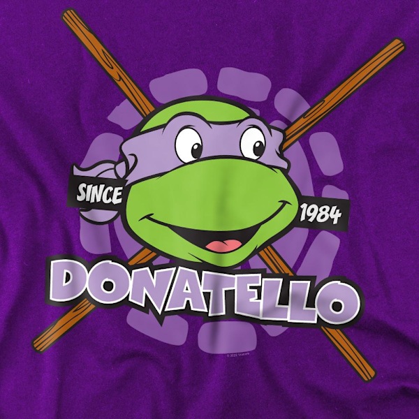 Teenage Mutant Ninja Turtles Herr T-shirt Sedan 1984 Donatello Purple 3XL