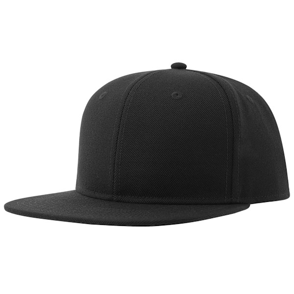 Atlantis Unisex Vuxen 6 Panel Hållbar Plat Skärm Basebollkeps Black One Size