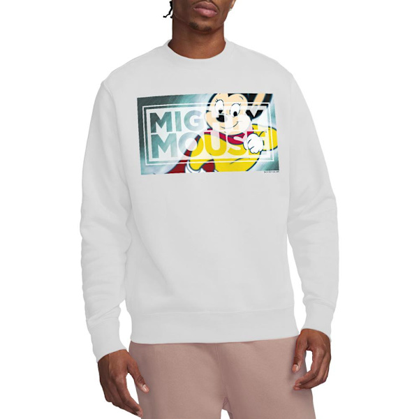 Mighty Mouse Unisex Vuxen Mighty Rectangle Sweatshirt M Vit White M