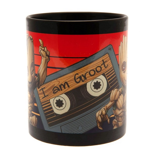 Guardians Of The Galaxy Jag Är Groot Mugg En Storlek Svart/Röd Black/Red One Size