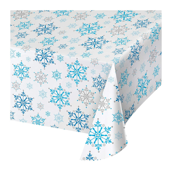 Creative Converting Plast Snöflinga Party Bordsduk One Siz White/Blue One Size