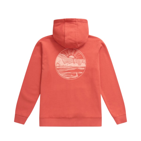 Animal Dam/Dam Maya Back Print Organisk hoodie med dragkedja 20 Burnt Orange 20 UK