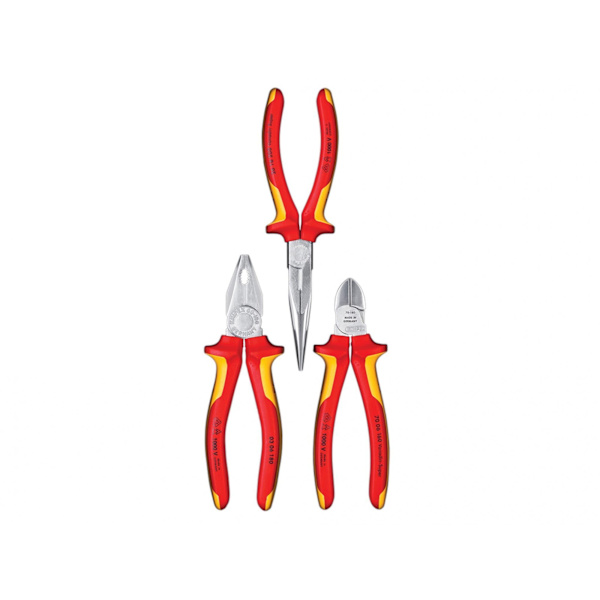 Knipex 00 20 12 Elektro Vde Tångset, 3 Delar One Size Multi Multi Colour One Size