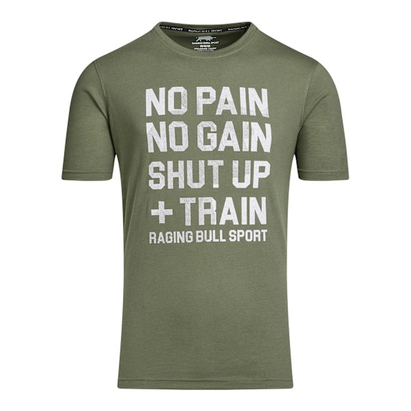 Raging Bull Herr RB Sport No Limits T-shirt L Armégron Army Green L