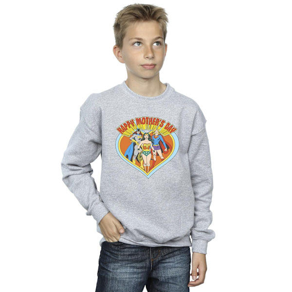 DC Comics Boys Wonder Woman Mother's Day Sweatshirt 12-13 år Sports Grey 12-13 Years