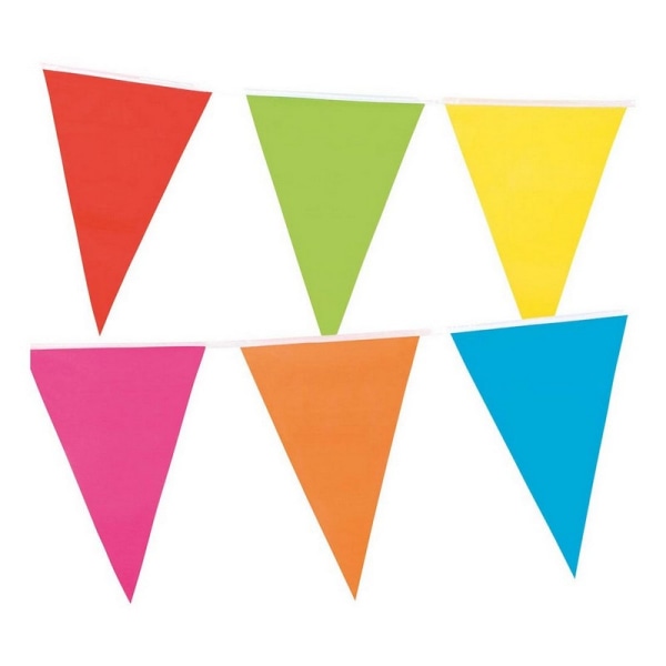 Triangel Party Banner En Storlek Flerfärgad Multicoloured One Size