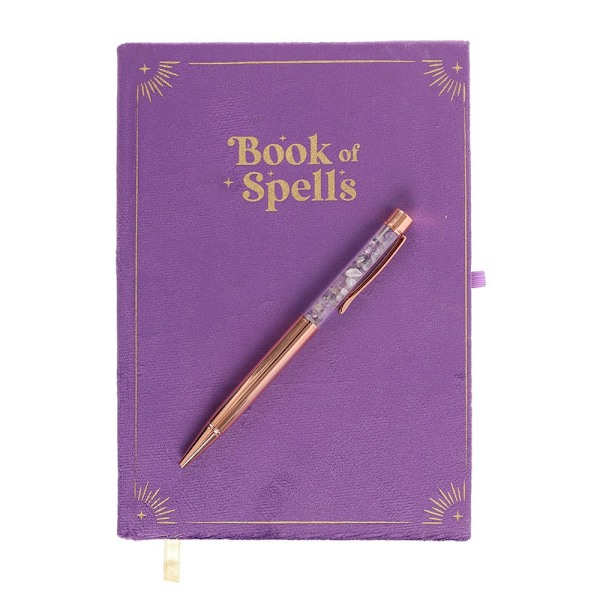 Something Different Book Of Spells Ametistkristall Anteckningsbok wi Purple One Size