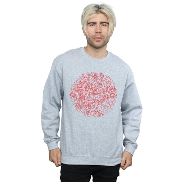 Star Wars Jultröja för Män Dödsstjärnan Sweatshirt 3XL Sports Grey Sports Grey 3XL