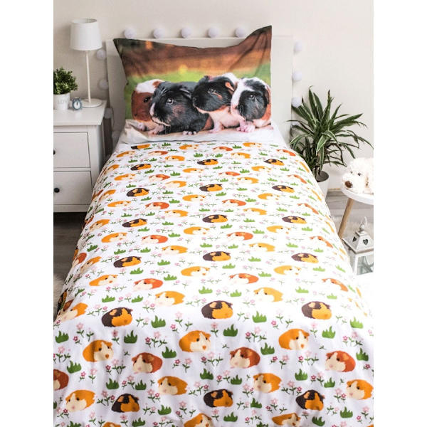 Guinea Pig 02 Bomullsduntäcke Set Enkelsäng Flerfärgad Multicoloured Single