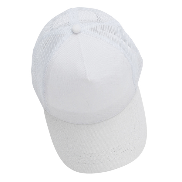 XD Collection Borstad Bomull 5-Panel Truckerkeps One Size Vit White One Size