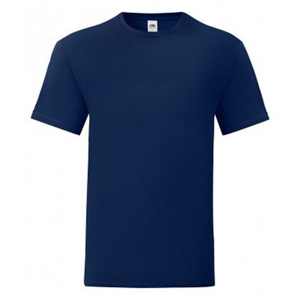 Fruit Of The Loom Iconic T-shirt för män (5-pack) S Marinblå Navy S