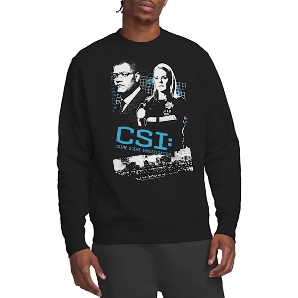 CSI Unisex Vuxen Utred Detta Sweatshirt XL Svart Black XL