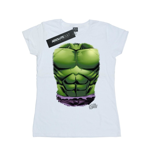 Marvel Womens/Ladies Hulk Chest Burst Cotton T-Shirt M Vit White M
