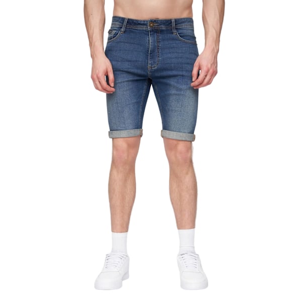 Henleys herr Flex Denim Shorts 30R Stone Wash Stone Wash 30R