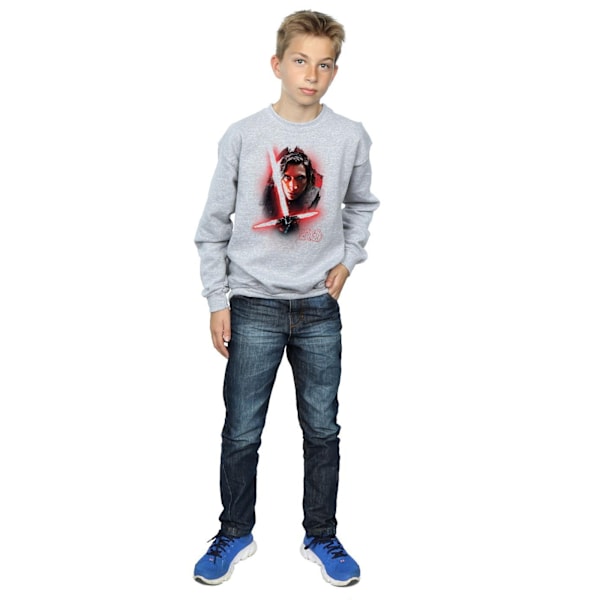 Star Wars: The Last Jedi Boys Kylo Ren Borstad Bomullströja Sports Grey 5-6 Years