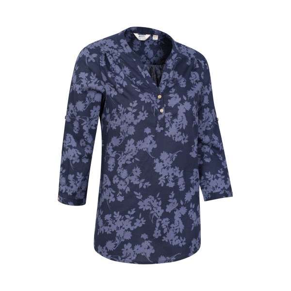 Mountain Warehouse Petra Floral 3/4-ärmsskjorta för damer Navy 18 UK