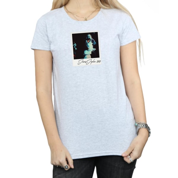Janis Joplin Dam/Kvinnor Minnen 1970 Bomull T-shirt L Sport Sports Grey L