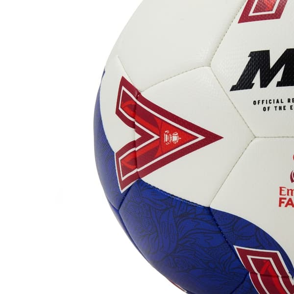 Mitre Emirates FA Cup 25/26 Fotboll 4 Vit/Blå/Röd White/Blue/Red 4