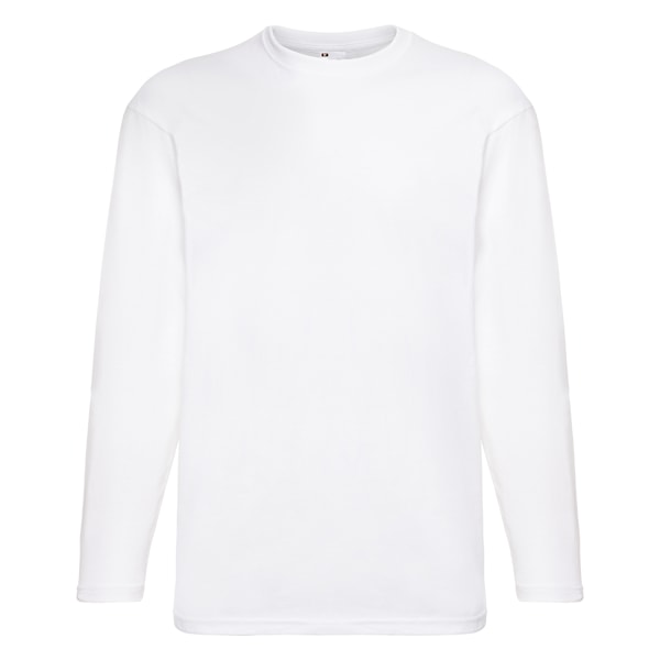 Herr Value Långärmad Casual T-shirt Liten Snö Snow Small