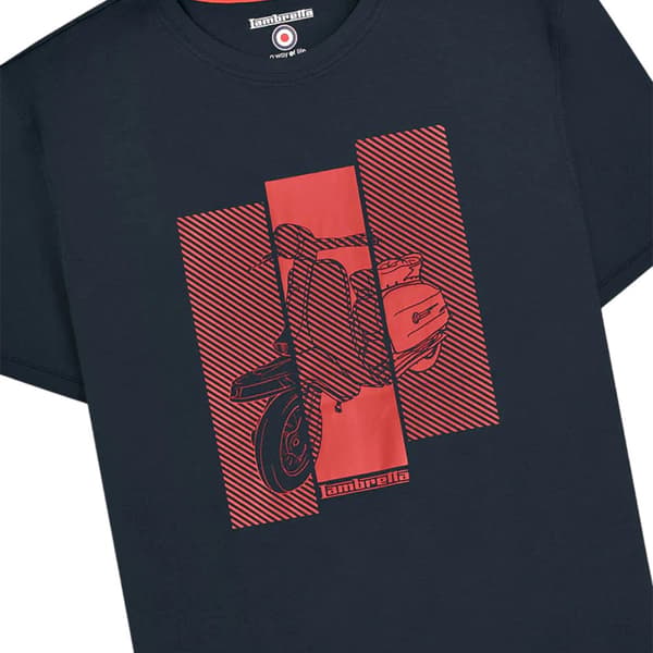 Lambretta Herr Scooter T-Shirt M Marinblå Navy M