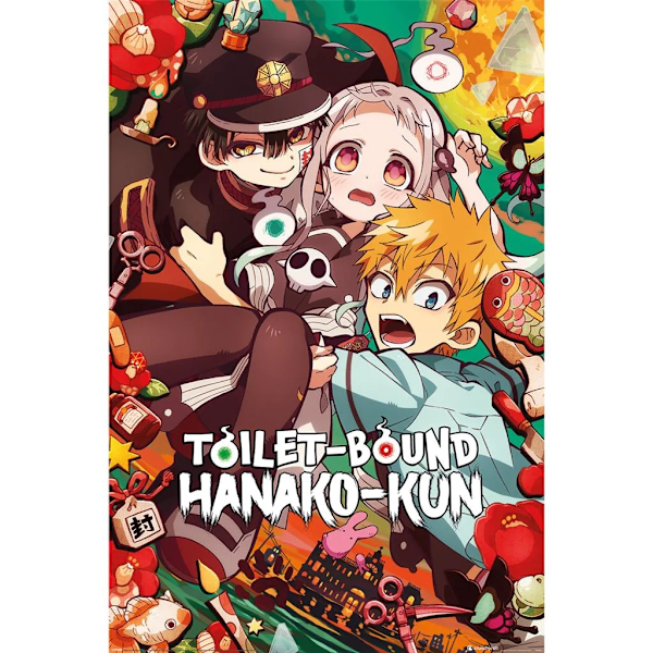 Toilet-Bound Hanako-kun Chaos Poster 91,5 cm x 61 cm x 0,1 cm Multi Multicoloured 91.5cm x 61cm x 0.1cm