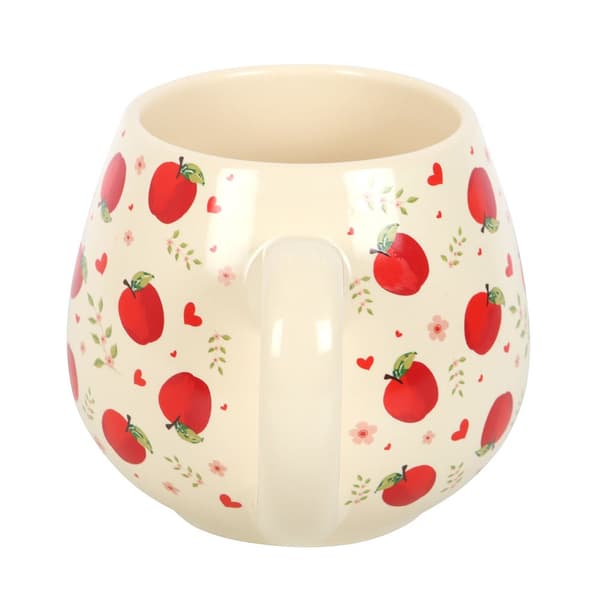 Something Different Äpple Rundad Mugg One Size Vit/Röd White/Red One Size