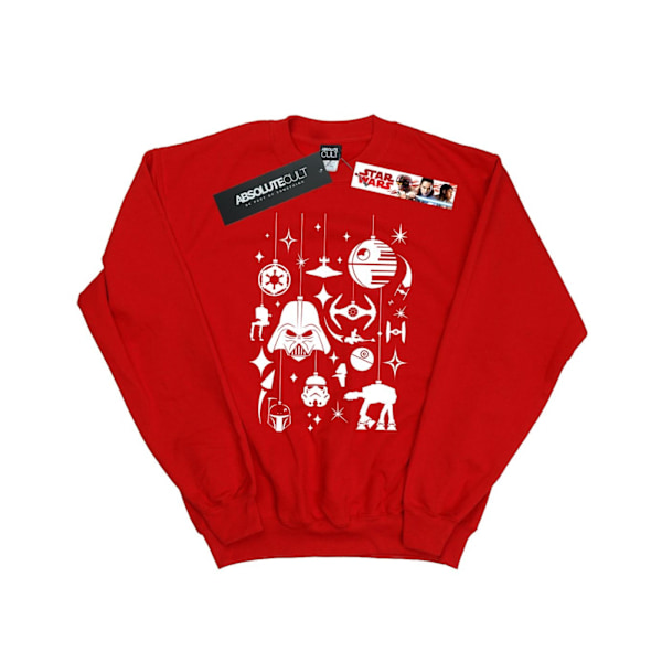 Star Wars Jul Dekorationer Sweatshirt S Röd Red S