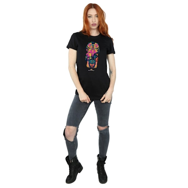 Marvel Dam/Kvinnor Thor Ragnarok Karaktär Totem Bomull Pojkvän T-shirt Black XXL