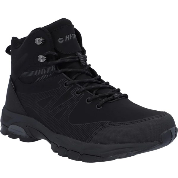 Hi-Tec Mens Jackdaw Waterproof Mid Cut Boots 12 UK Black/Carbon Black/Carbon Grey 12 UK