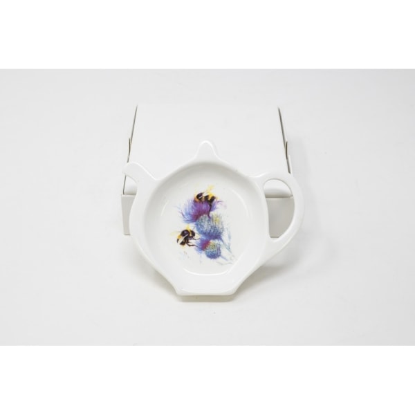 Jane Bannon Bees on Thistle Tea Bag Tidy One Size Vit/Lila White/Purple One Size