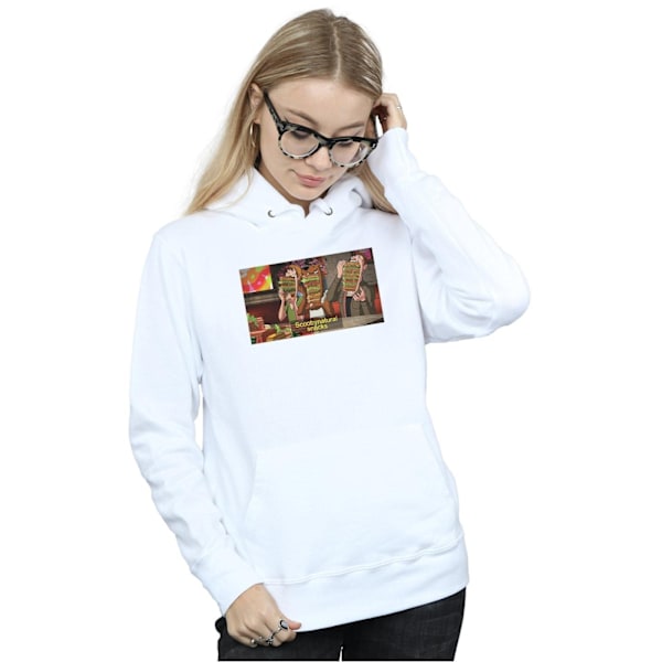 Scoobynatural Dam/Kvinnor Övernaturliga Snacks Hoodie XL Vit White XL