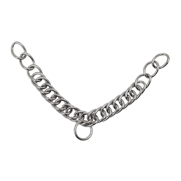 Shires Double Link Horse Curb Chain 7in Silver Silver 7in
