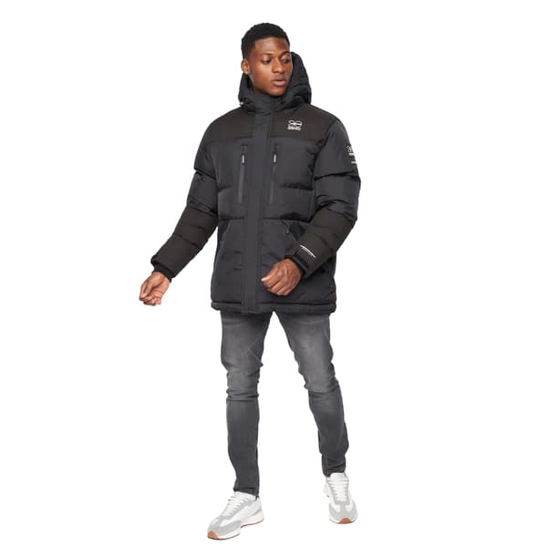 Crosshatch Herr Squadage Panelled Jacka XXL Svart Black XXL