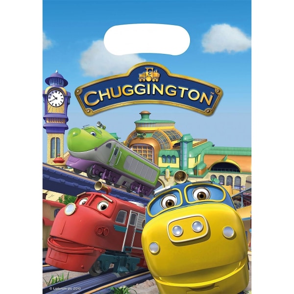 Chuggington-plastpåsar för fest (6-pack) En storlek flerfärgad Multicoloured One Size