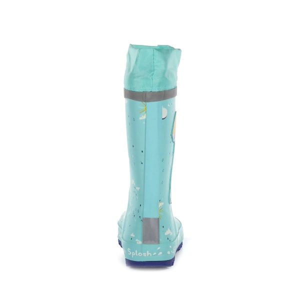 Regatta Barn/Barn Greta Gris Splash Square Wellington Boots Aruba Blue 12 UK Child