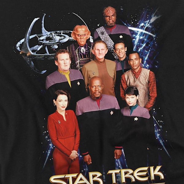 Star Trek Herr DS9 Crew T-Shirt 3XL Svart Black 3XL