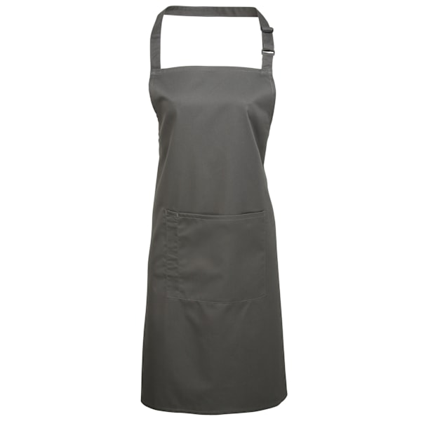 Premier Dam/Kvinnors Färger Bip Förkläde Med Ficka / Arbetskläder Dark Grey One Size