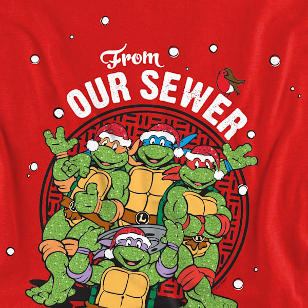 Teenage Mutant Ninja Turtles Unisex Vuxen God Jul Från Red L