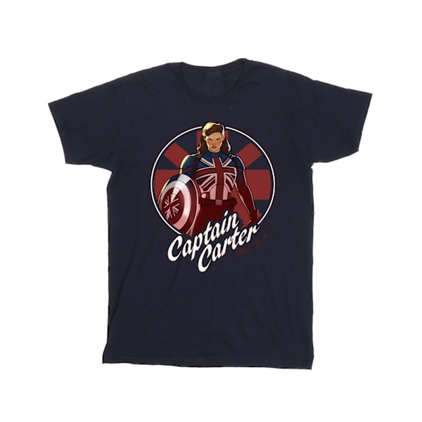 Marvel What If Captain Carter T-shirt 4XL Marinblå Navy Blue 4XL