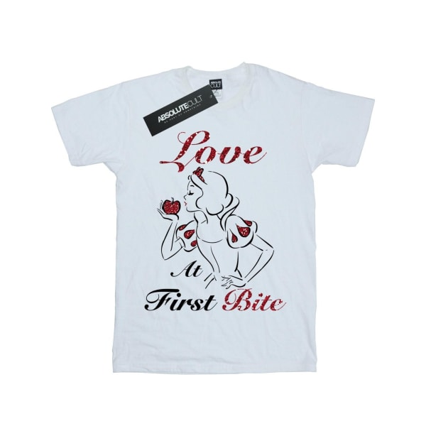 Disney Princess Girls Love at First Bite T-shirt i bomull 7-8 Ja White 7-8 Years