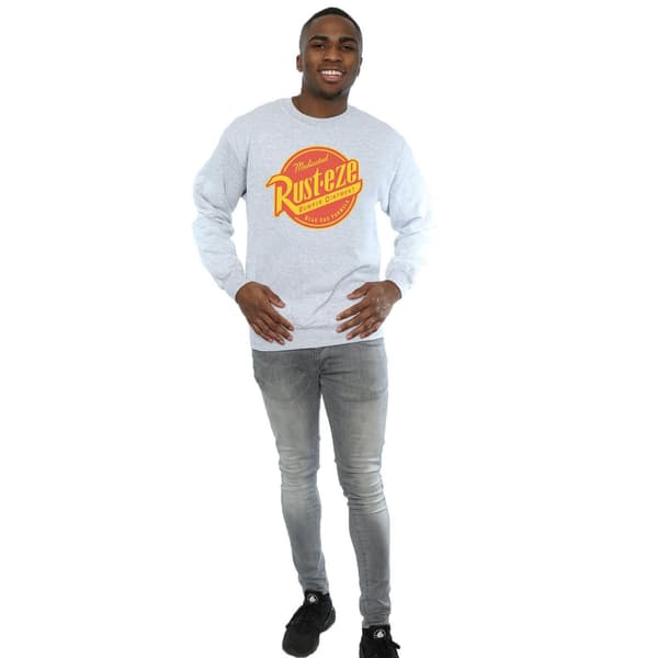 Bilar Herr Rust-Eze Logotyp Tröja L Sportgrå Sports Grey L