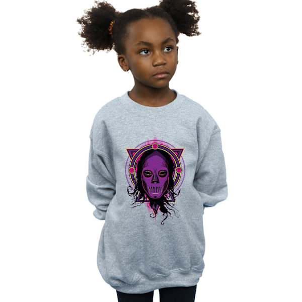 Harry Potter Flickor Neon Dödsätare Sweatshirt 12-13 År Spor Sports Grey 12-13 Years