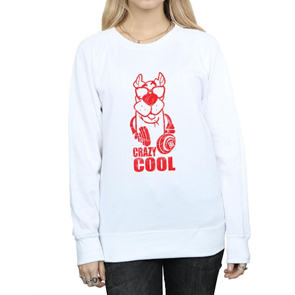 Scooby Doo Dam/Damer Crazy Cool Sweatshirt L Vit White L