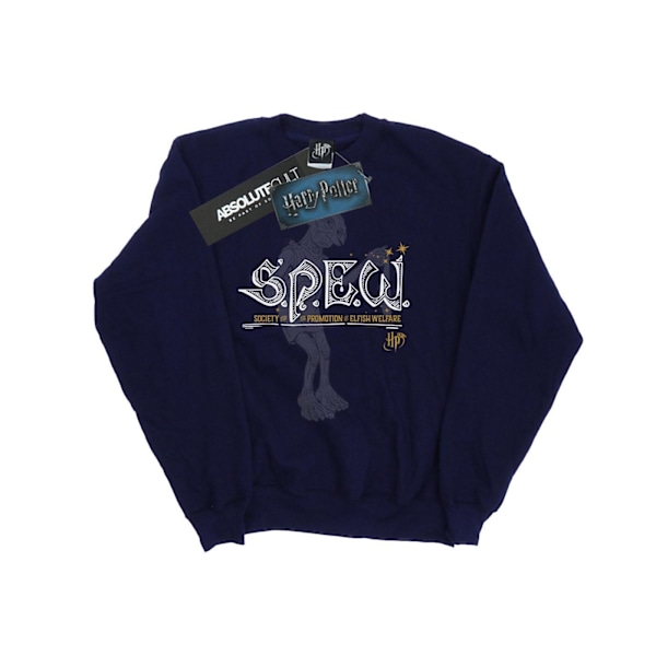 Harry Potter Pojkar Dobby Elfish Welfare Sweatshirt 7-8 År Marinblå Navy Blue 7-8 Years