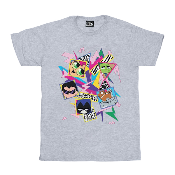 DC Comics Boys Teen Titans Go 80-talsikoner T-shirt 12-13 år Spo Sports Grey 12-13 Years