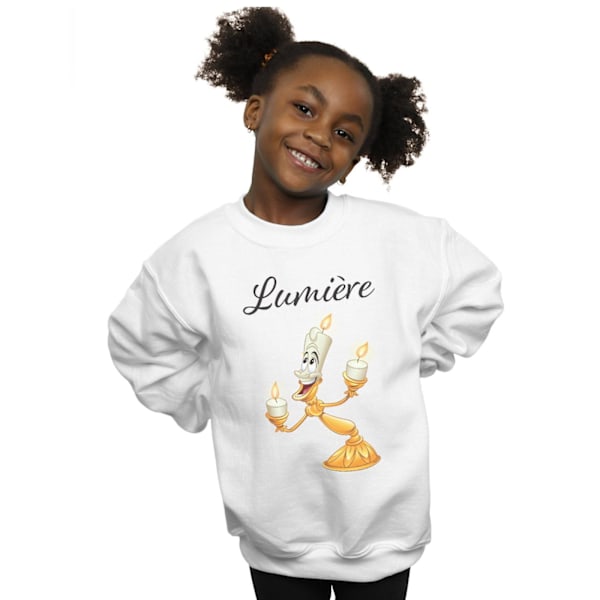 Disney Girls Beauty And The Beast Be Our Guest Sweatshirt 7-8 år White 7-8 Years