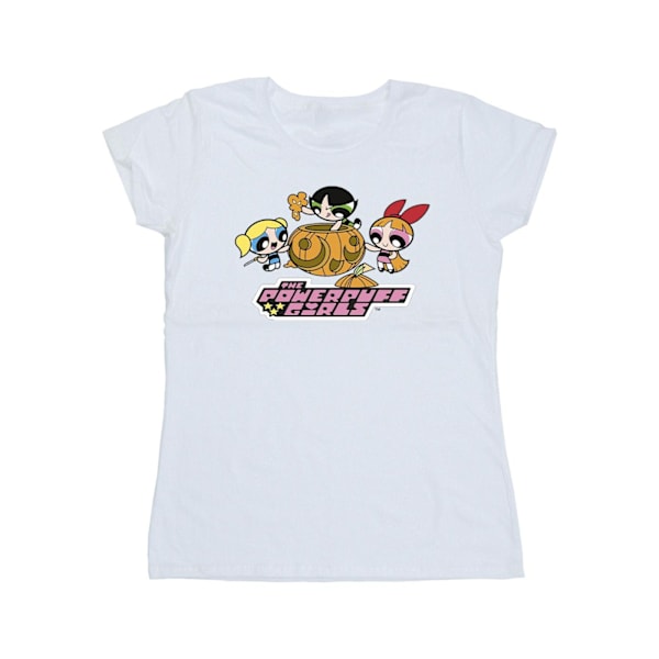 The Powerpuff Girls Dam/Damer Flickor Pumpa Bomull T-shirt White M