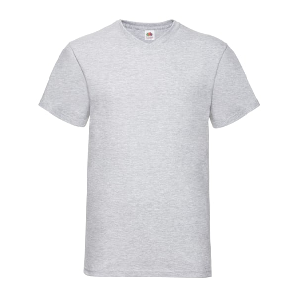 Fruit of the Loom Mens Valueweight Heather V-hals T-shirt 4XL G Grey 4XL